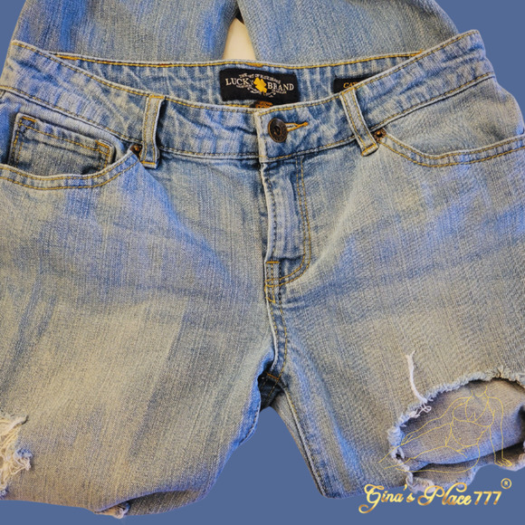 Lucky Brand Cate Skinny Girls Ripped Holes Light Wash Jeans Size 16 - Picture 2 of 9